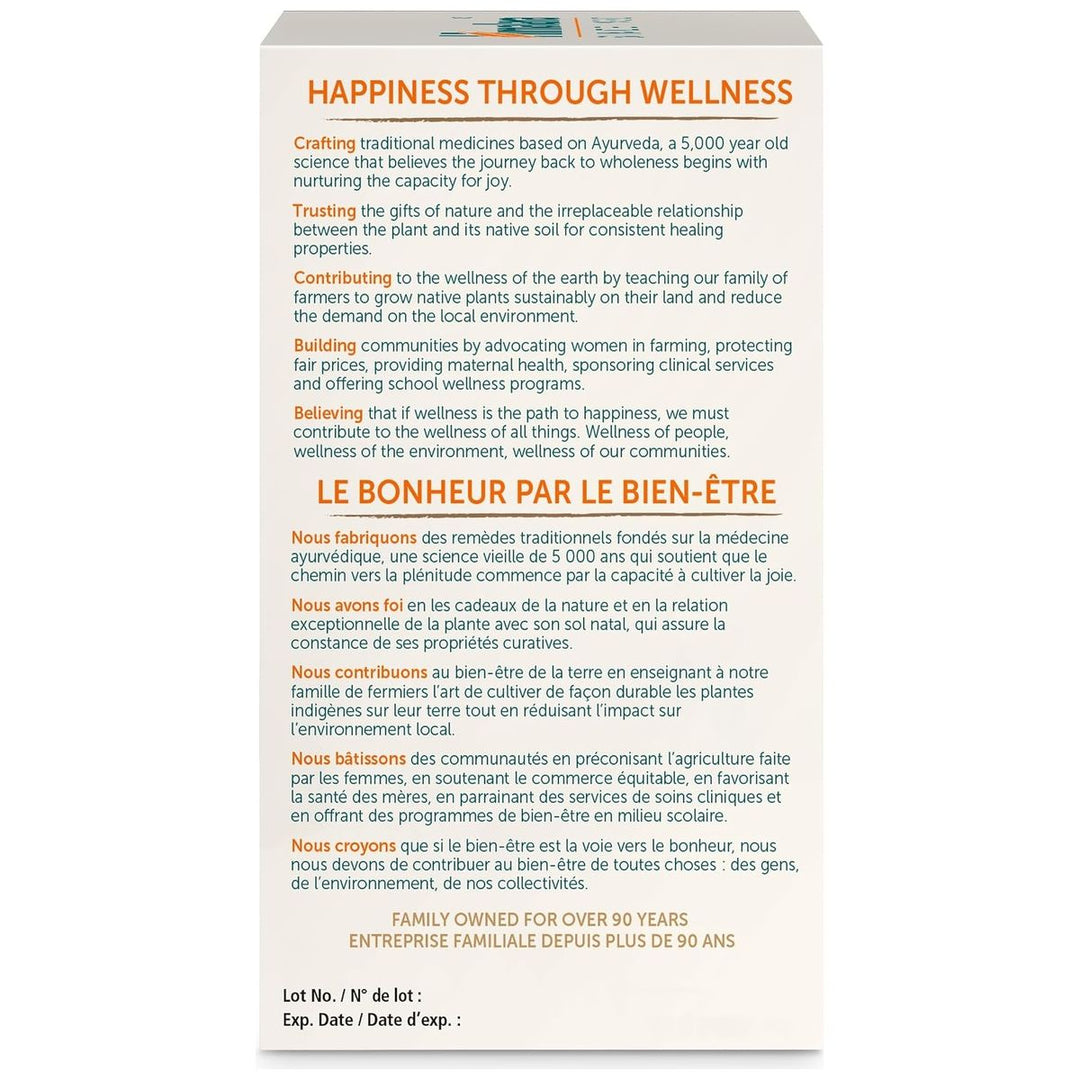 Himalaya Shilajit box back - Happiness Through Wellness