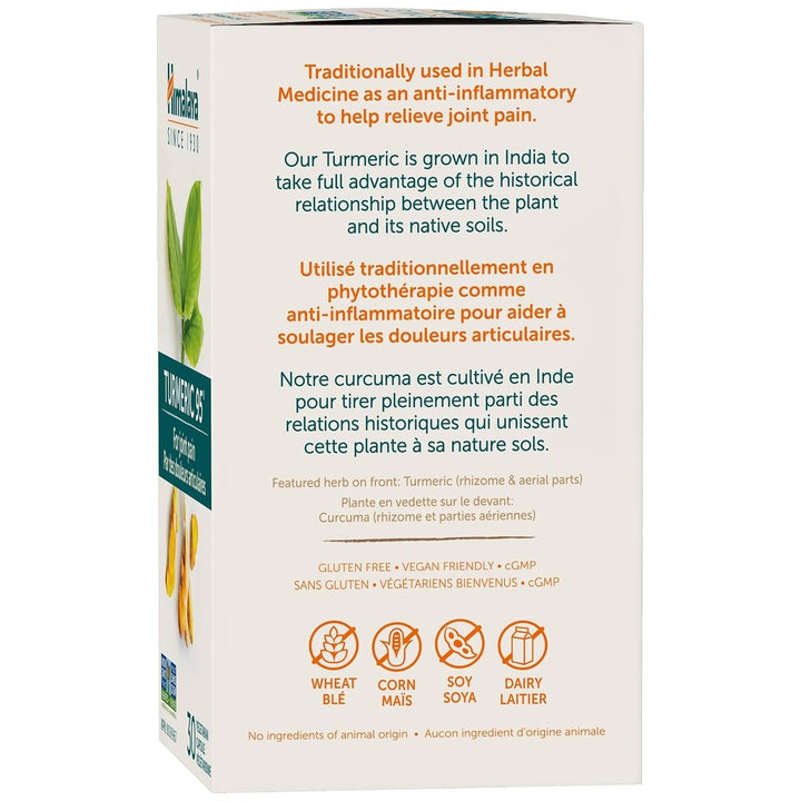 Himalaya Turmeric 95 box - traditionally used in herbal medicine to help relieve joint pain