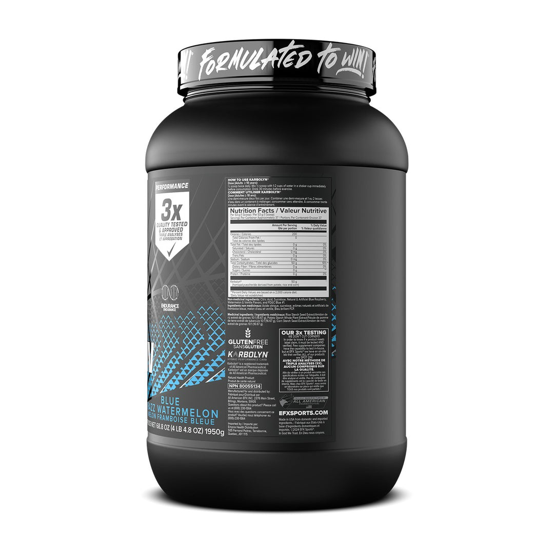EFX Sports Karbolyn 4 Lbs Supplement Facts – Bulldog Nutrition