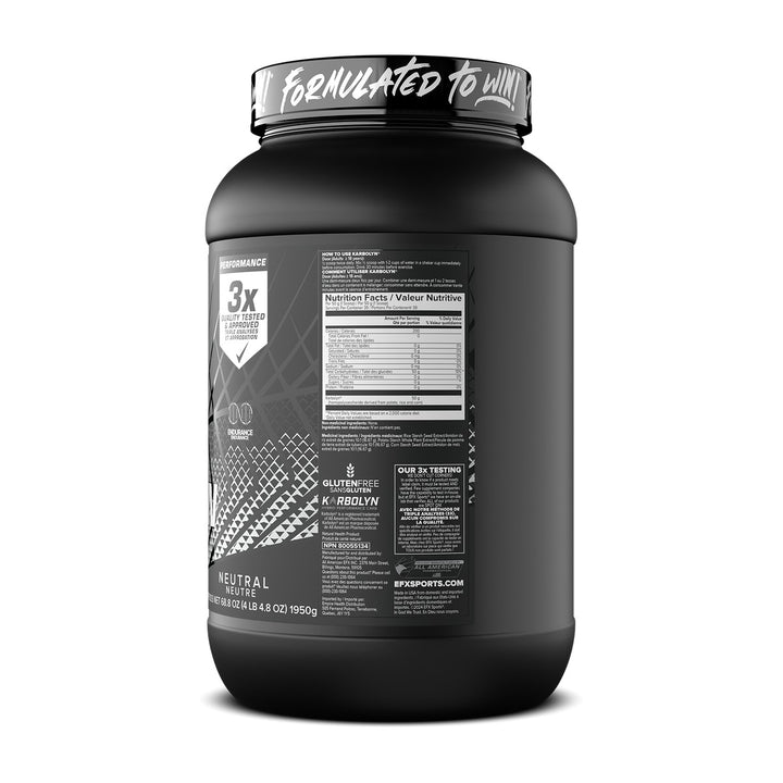 EFX Sports Karbolyn 4 Lbs Supplement Facts – Bulldog Nutrition