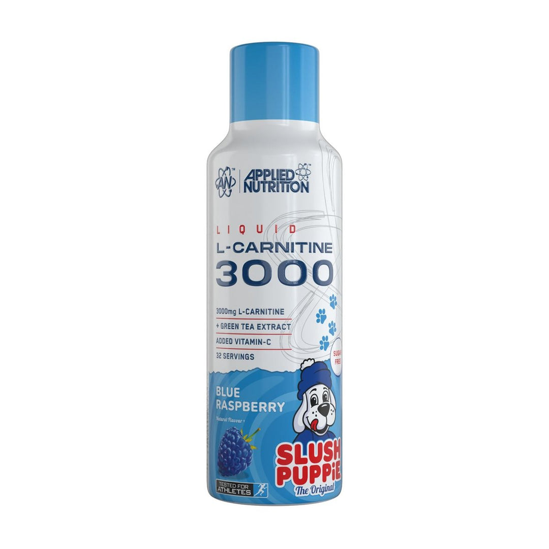Applied Nutrition Liquid L-Carnitine 3000 Slush Puppie Blue Raspberry bottle