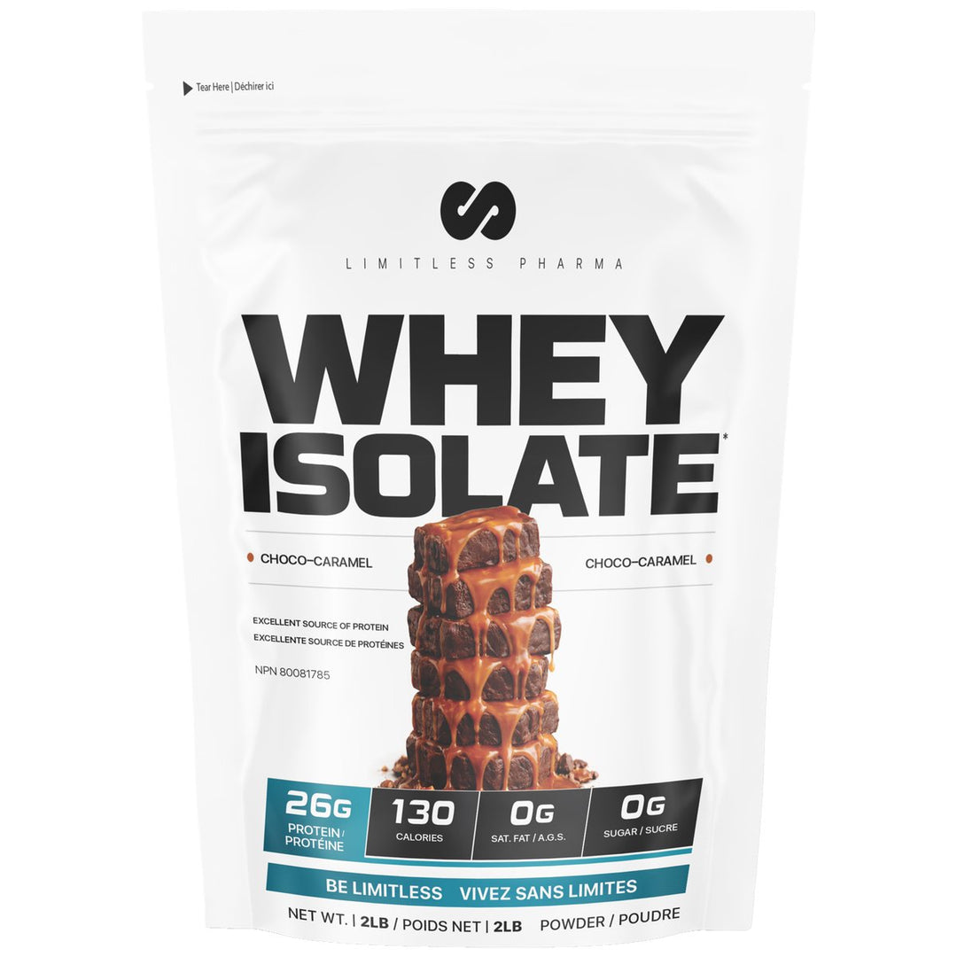 Limitless Pharma Whey Isolate 2lbs Chocolate Whipped Caramel – Bulldog Nutrition Canada