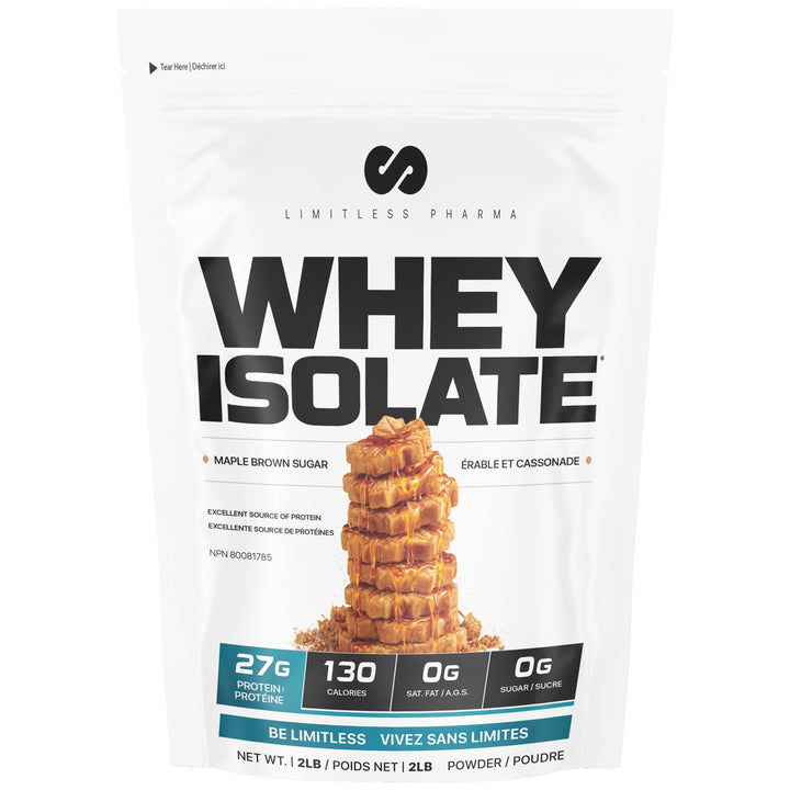Limitless Pharma Whey Isolate 2lbs Maple Brown Sugar – Bulldog Nutrition Canada