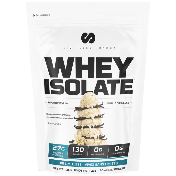 Limitless Pharma Whey Isolate 2lbs Smooth Vanilla – Bulldog Nutrition Canada