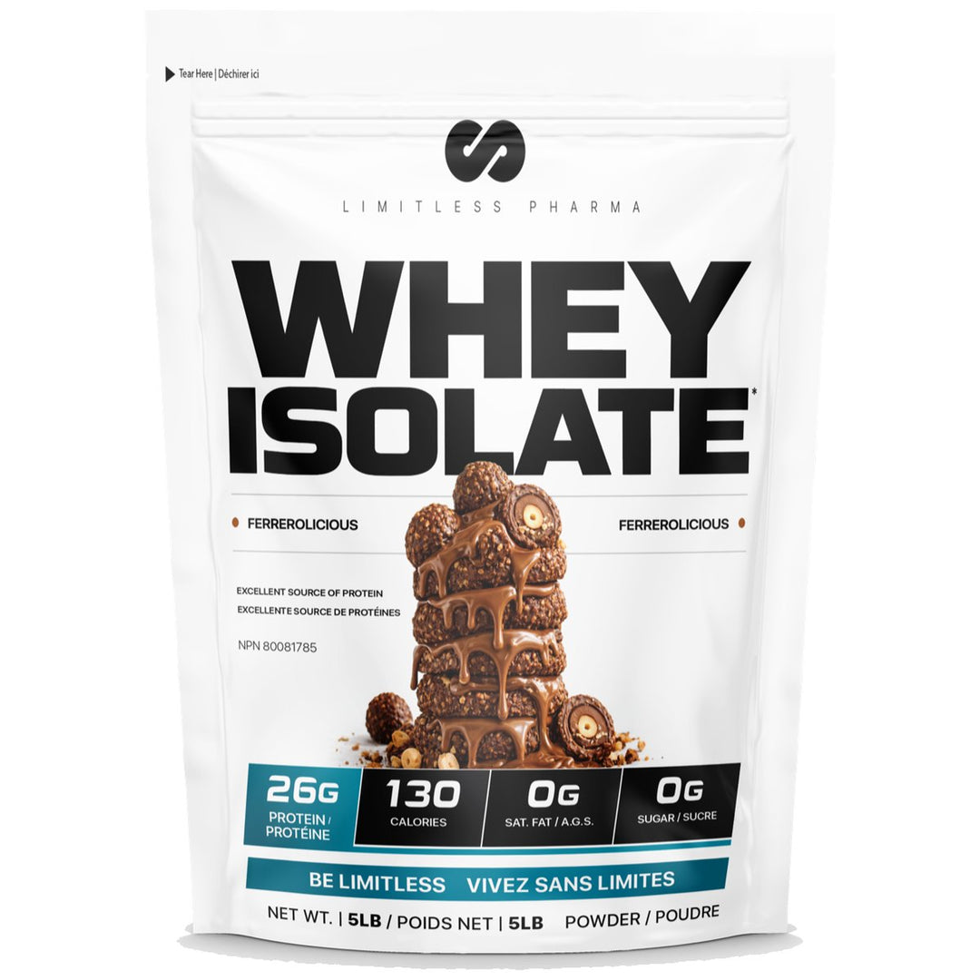 Limitless Pharma Whey Isolate 5lbs Choco Ferrerolicious – Bulldog Nutrition Canada