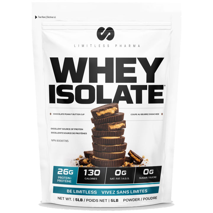 Limitless Pharma Whey Isolate 5lbs Chocolate Peanut Butter Cup – Bulldog Nutrition Canada