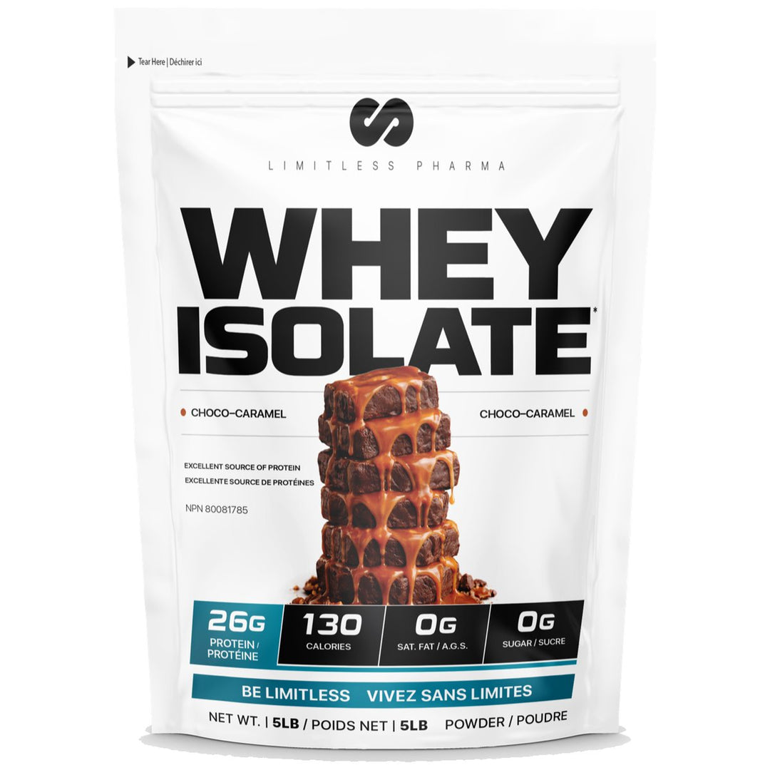 Limitless Pharma Whey Isolate 5lbs Chocolate Whipped Caramel – Bulldog Nutrition Canada