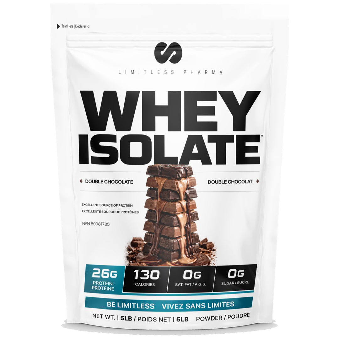Limitless Pharma Whey Isolate 5lbs Double Chocolate – Bulldog Nutrition Canada