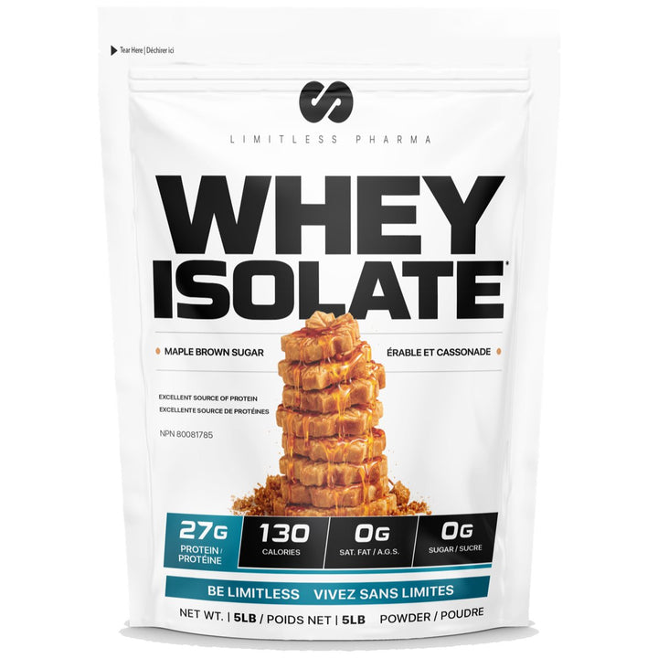 Limitless Pharma Whey Isolate 5lbs Maple Brown Sugar – Bulldog Nutrition Canada