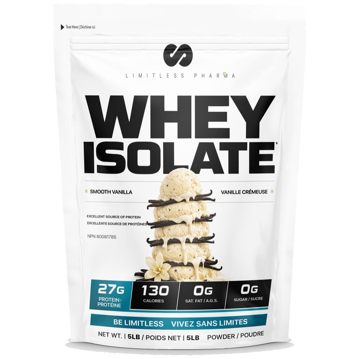 Limitless Pharma Whey Isolate 5lbs Smooth Vanilla – Bulldog Nutrition Canada