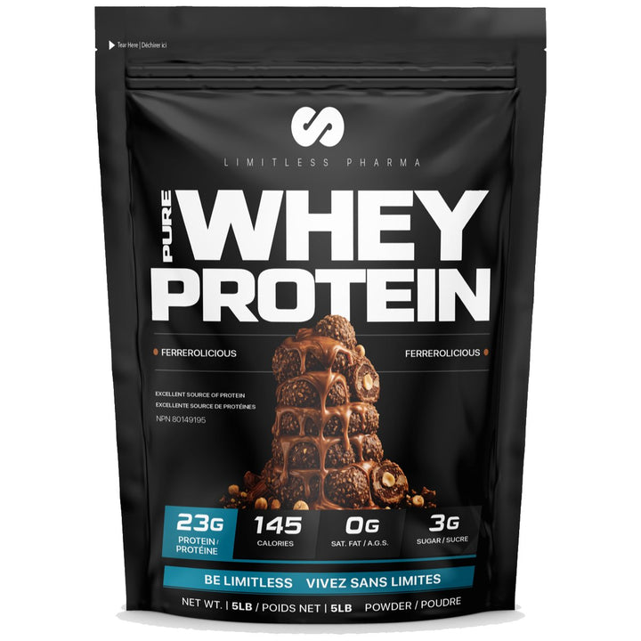 Limitless Pharma Whey Protein 5lbs Choco Ferrerolicious – Bulldog Nutrition Canada