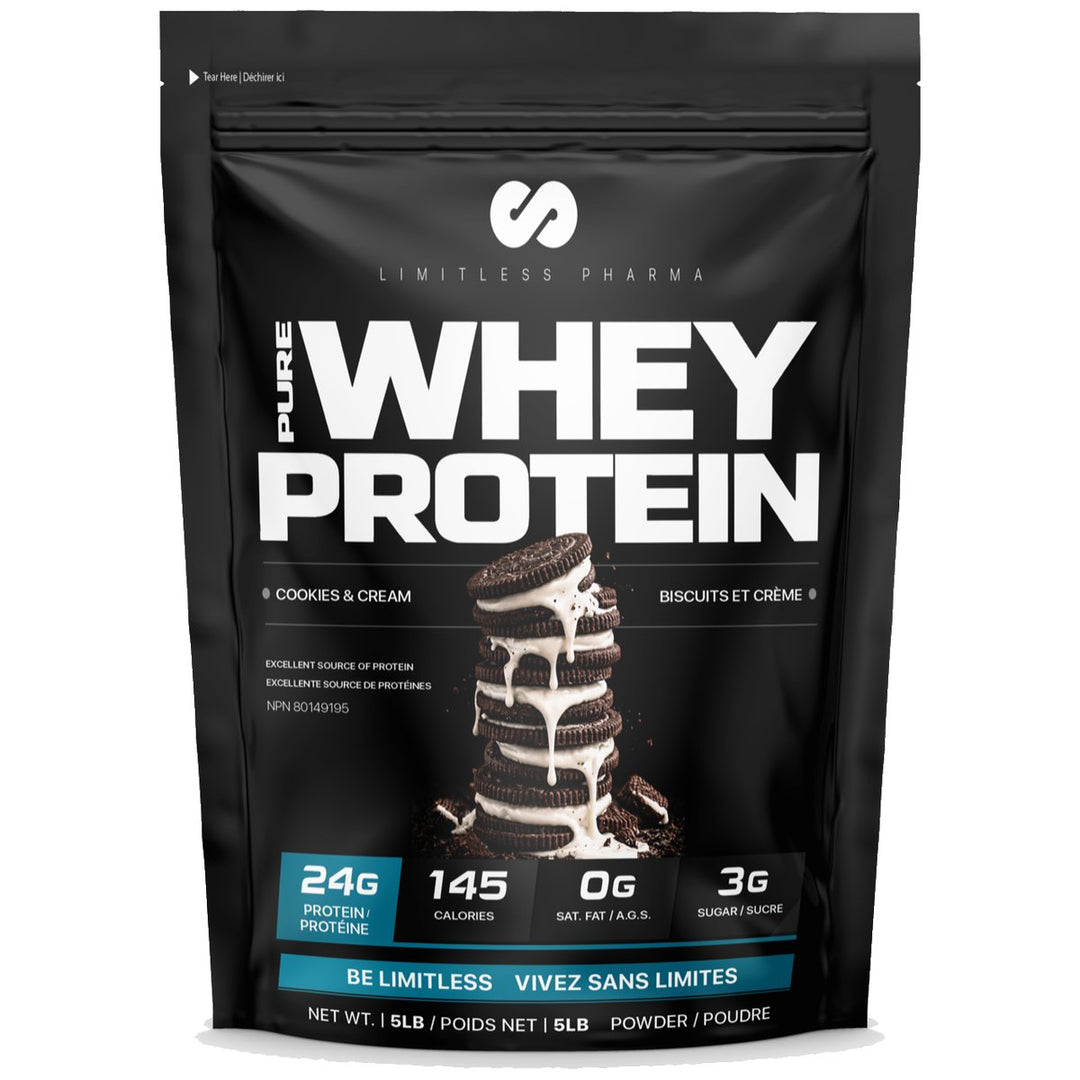 Limitless Pharma Whey Protein 5lbs Cookies N&