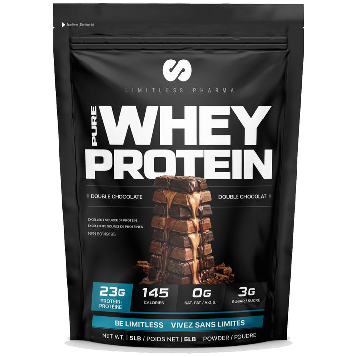Limitless Pharma Whey Protein 5lbs Double Chocolate – Bulldog Nutrition Canada