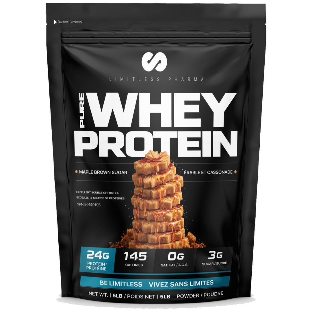 Limitless Pharma Whey Protein 5lbs Maple Brown Sugar – Bulldog Nutrition Canada
