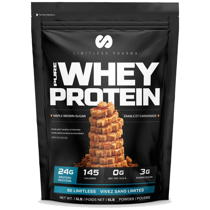 Limitless Pharma Whey Protein 5lbs Maple Brown Sugar – Bulldog Nutrition Canada