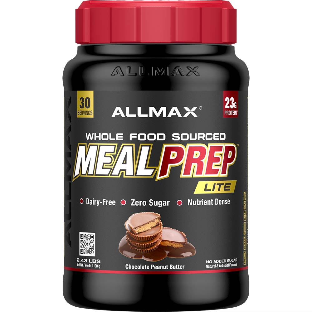 Allmax MealPrep Lite Chocolate Peanut Butter Cup 30 servings dairy-free protein Canada