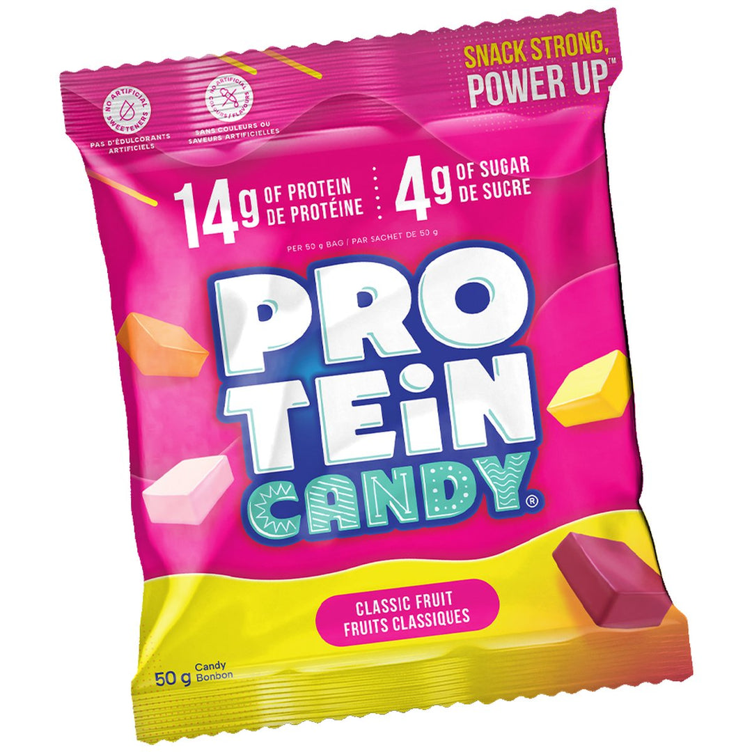 Protein Candy Box of 12 Classic Fruit – Bulldog Nutrition Canada