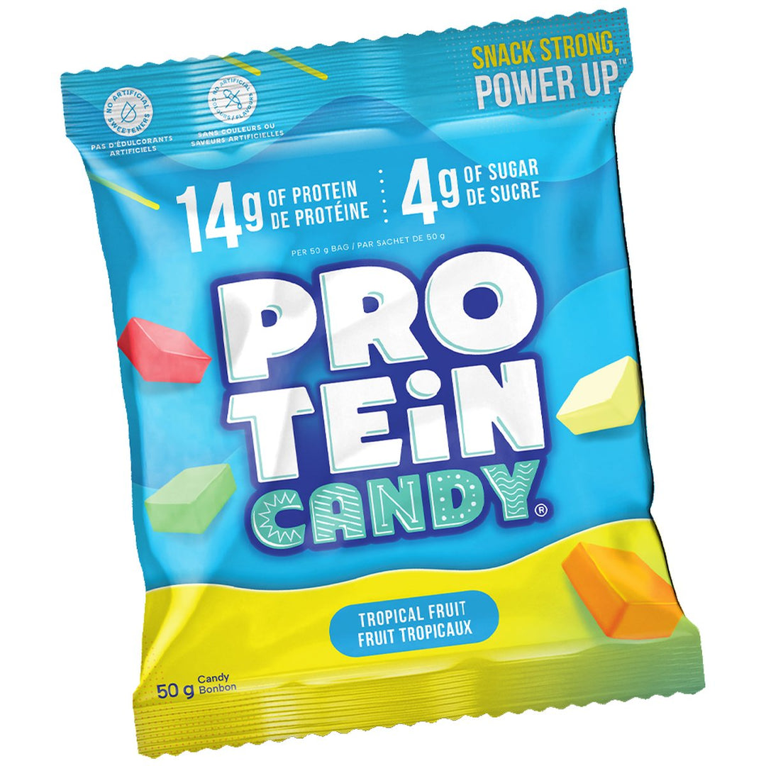 Protein Candy Box of 12 Tropical Fruit – Bulldog Nutrition Canada