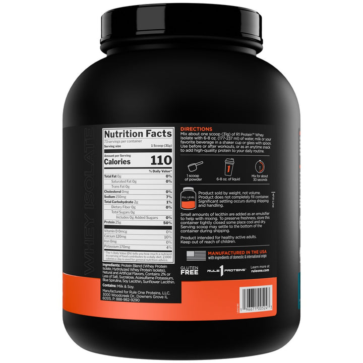 Rule1 Whey Isolate Protein 5lbs Birthday Cake – Bulldog Nutrition Canada