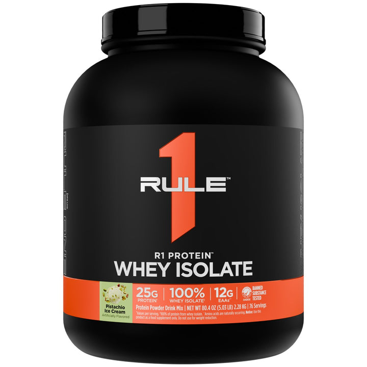 Rule1 Whey Isolate 5lb Pistachio Front