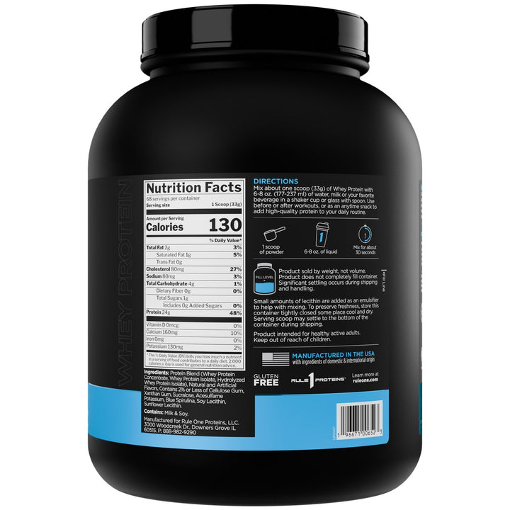 Rule1 Whey Blend Protein 5lbs Birthday Cake – Bulldog Nutrition Canada