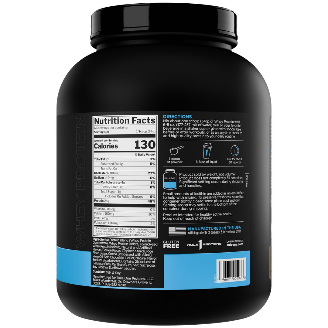 Rule1 Whey Blend Protein 5lbs Cookies Cream – Bulldog Nutrition Canada