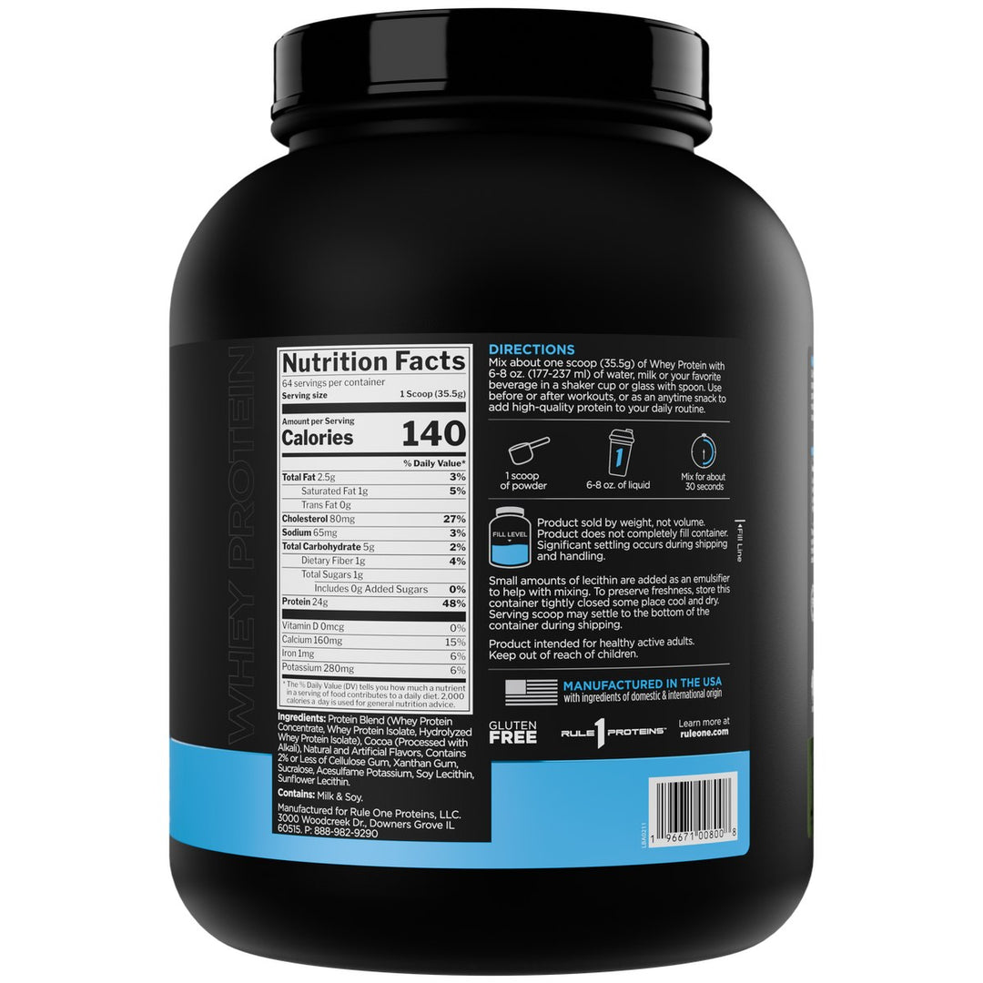 Rule1 Whey Blend 5lb Mint Choc Right