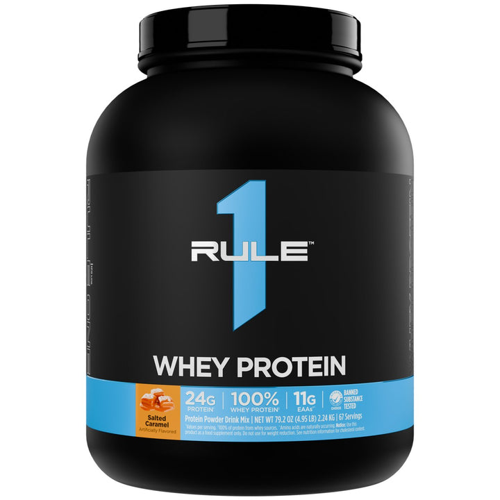 Rule1 Whey Blend 5lb Salted Caramel Front