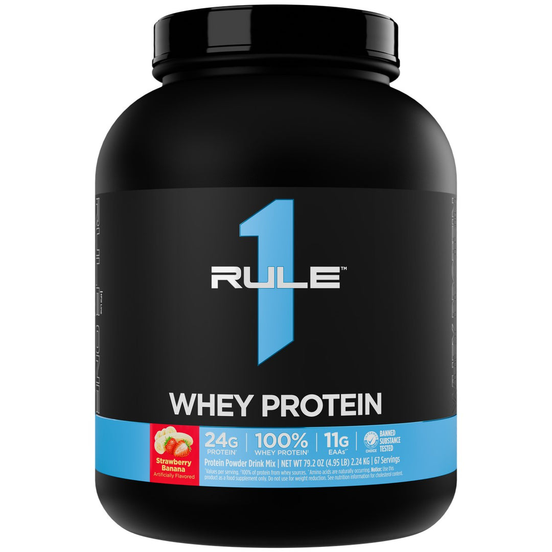 Rule1 Whey Blend 5lb Straw Banana Front