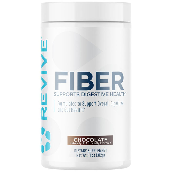 Revive MD Fiber powder Chocolate 30 servings tub - psyllium oat fibre supplement Canada