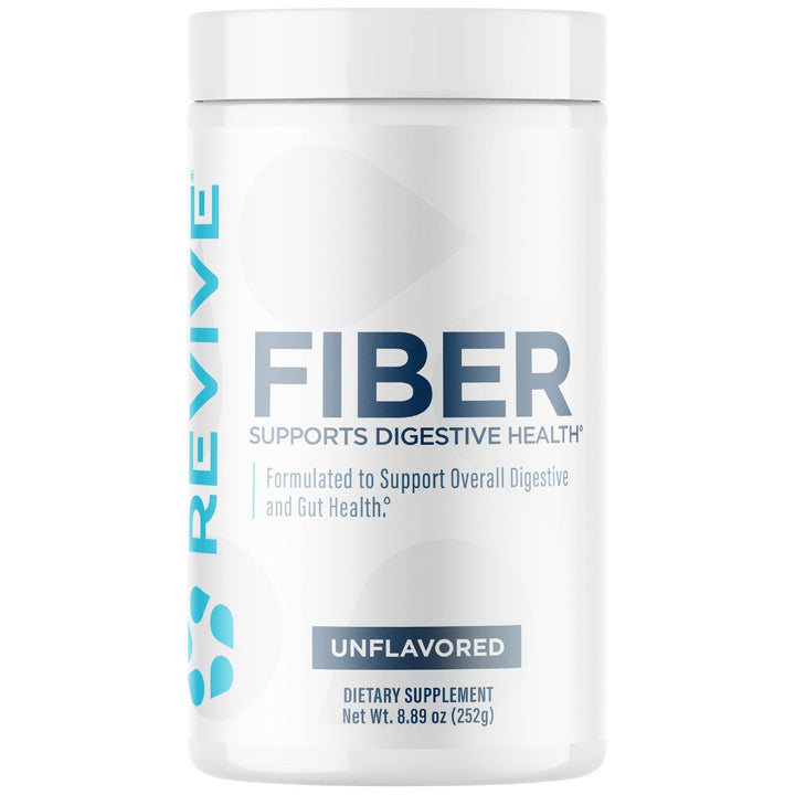 Revive MD Fiber powder Unflavored 30 servings tub - psyllium oat fibre supplement Canada