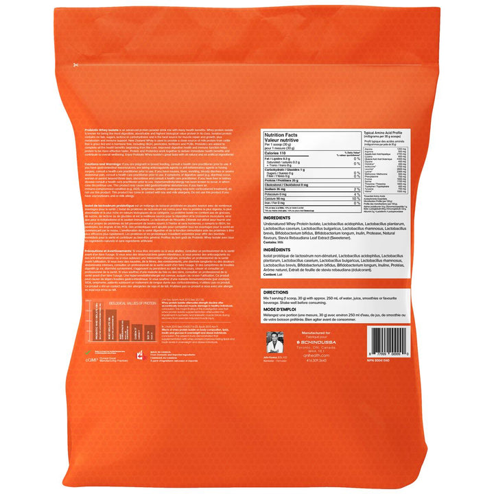 Schinoussa Probiotic Whey Protein Isolate 5lbs Chocolate Peanut Butter Nutrition Facts – Bulldog Nutrition