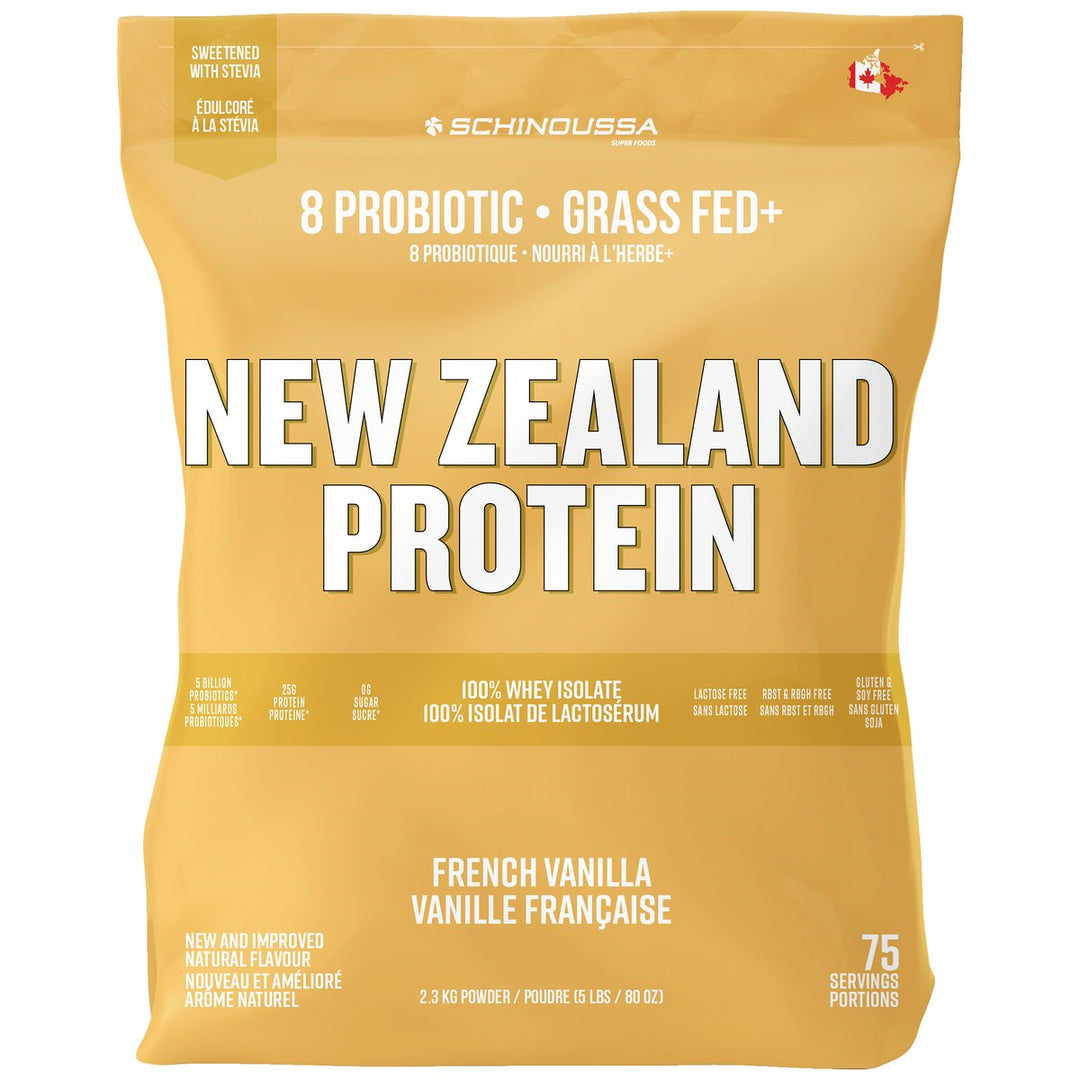 Schinoussa Probiotic Whey Protein Isolate 5lbs French Vanilla – Bulldog Nutrition Canada