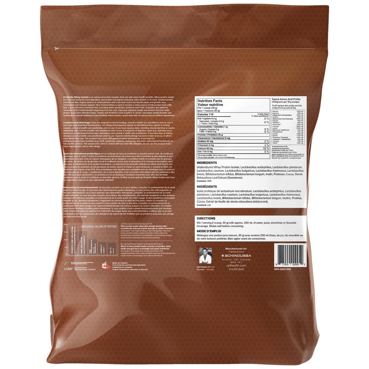 Schinoussa NZ Probiotic Whey 5lb | Canada — Bulldog Nutrition
