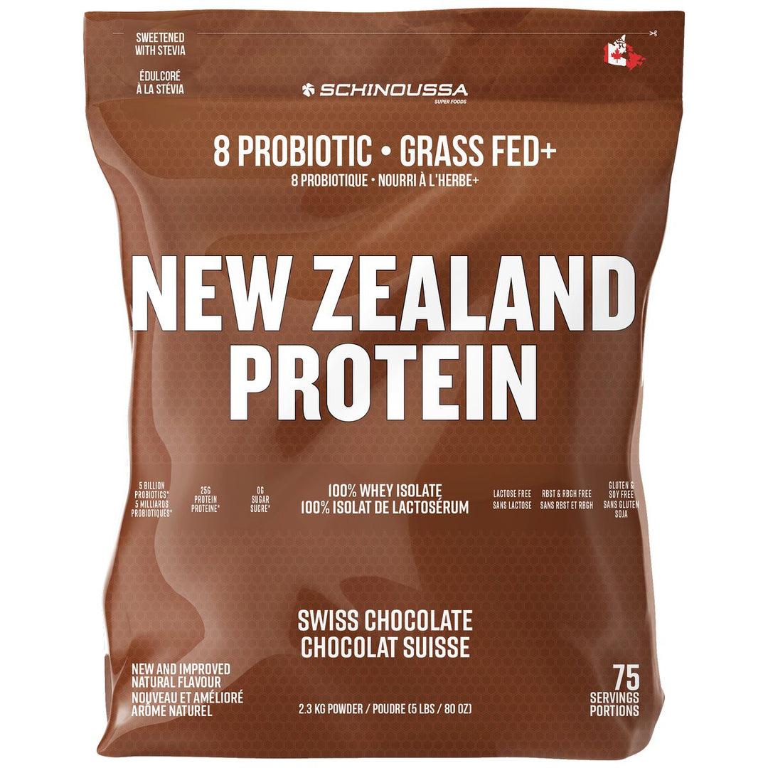 Schinoussa Probiotic Whey Protein Isolate 5lbs Swiss Chocolate – Bulldog Nutrition Canada