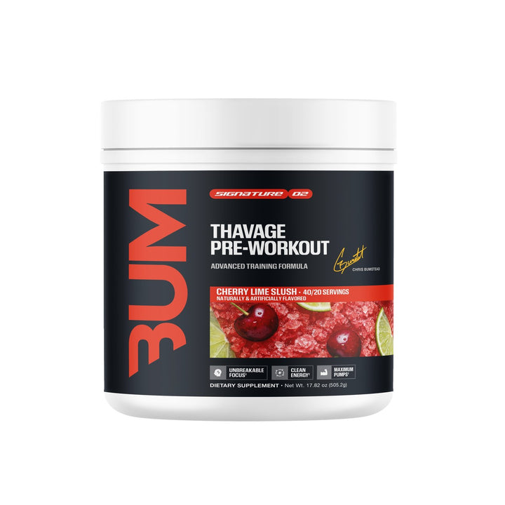 RAW Nutrition CBUM Thavage Pre Workout Cherry Lime Slush – Bulldog Nutrition Canada
