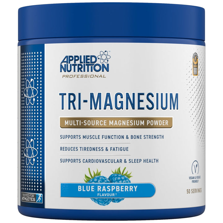 Applied Nutrition Tri-Magnesium 50 servings Blue Raspberry tub
