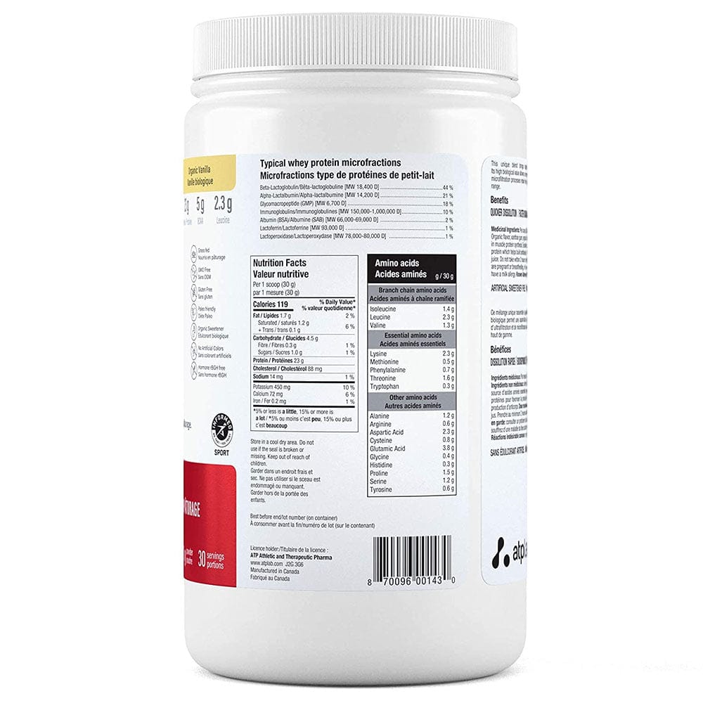 ATP Lab Grass Fed Whey, 900g