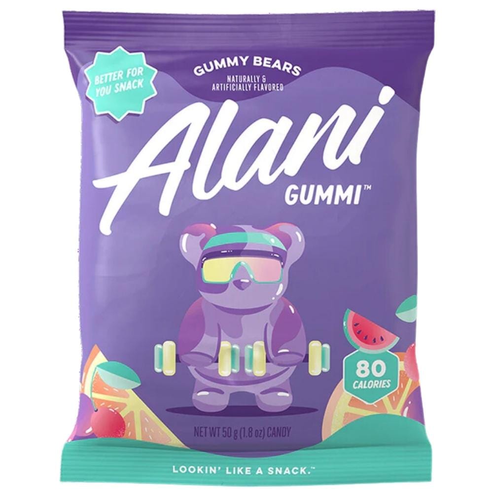 Alani Nu Gummi Gummy Bears and Smoothie Gummy Rings Snacks