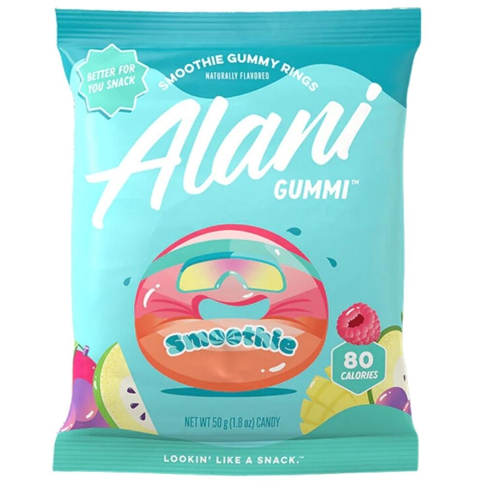 Alani Nu Gummi Gummy Bears and Smoothie Gummy Rings Snacks