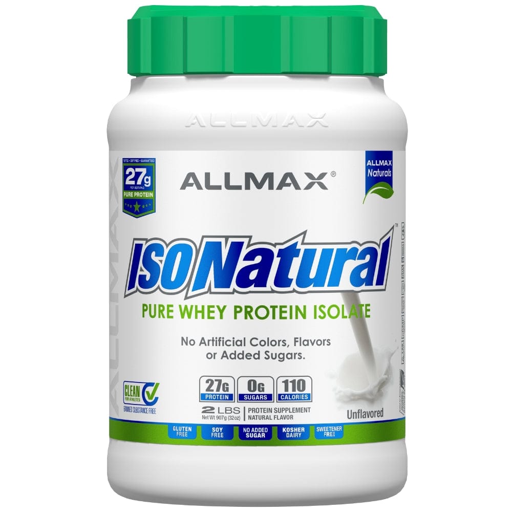 Allmax IsoNatural 2lbs | 100% Natural Whey Protein Isolate
