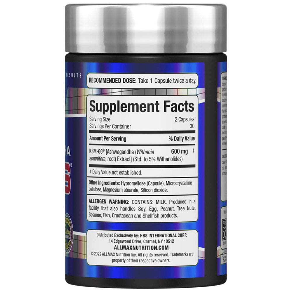 Allmax KSM-66 , 60caps | Ashwagandha Boost Energy Supplement