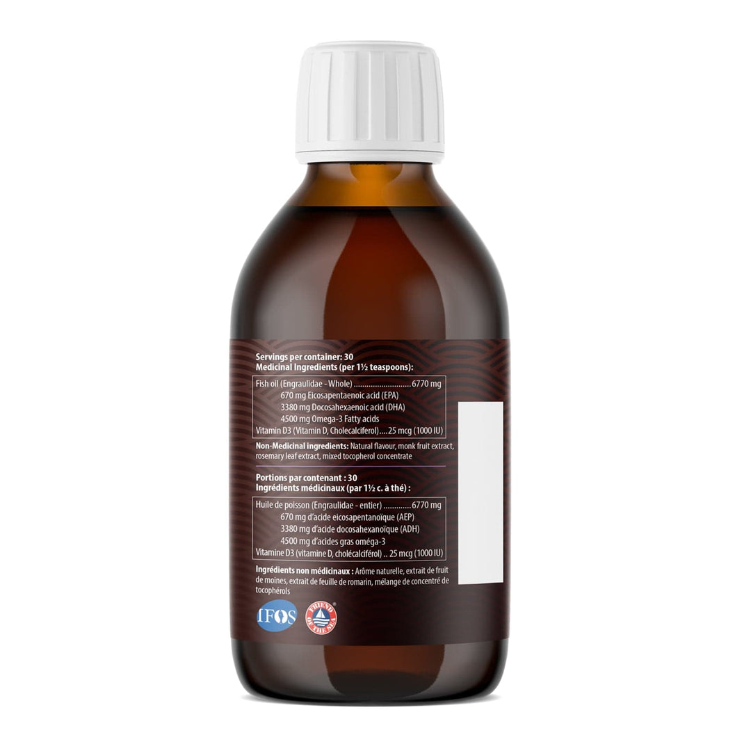 AquaOmega High DHA Omega-3 225ml