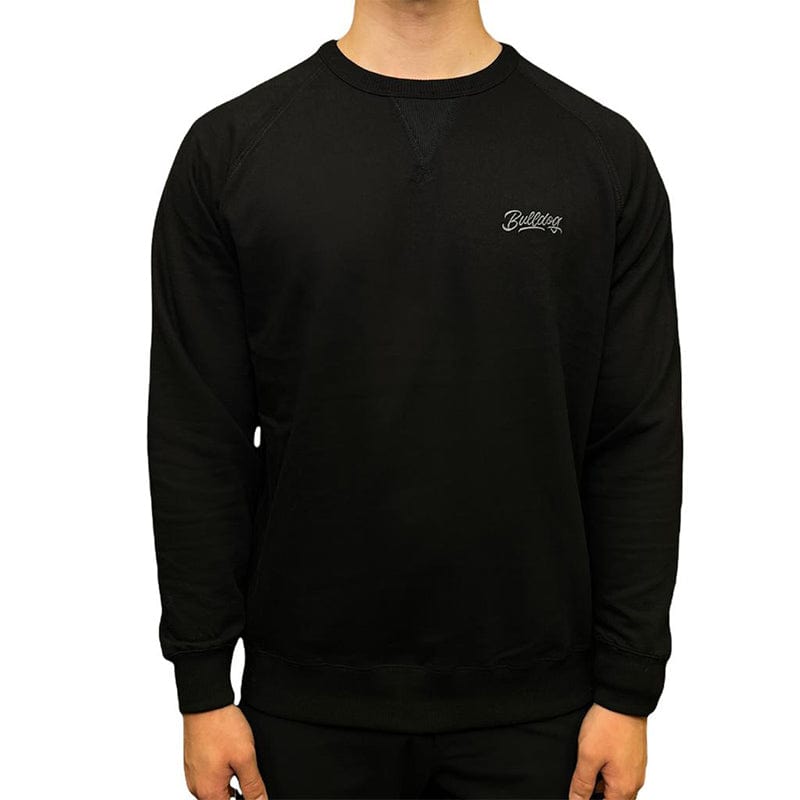 Bulldog Unisex French Terry Crewneck (Black)