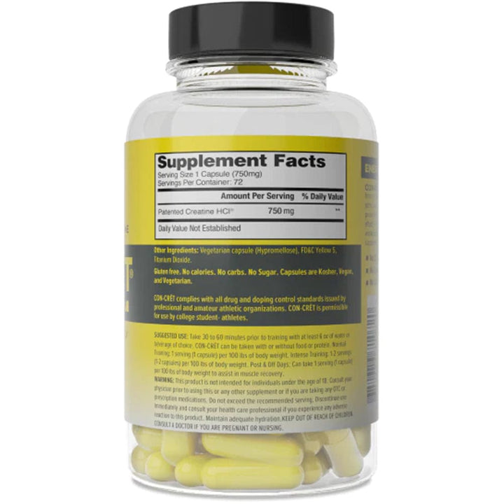 CON-CRET Creatine HCL 72caps