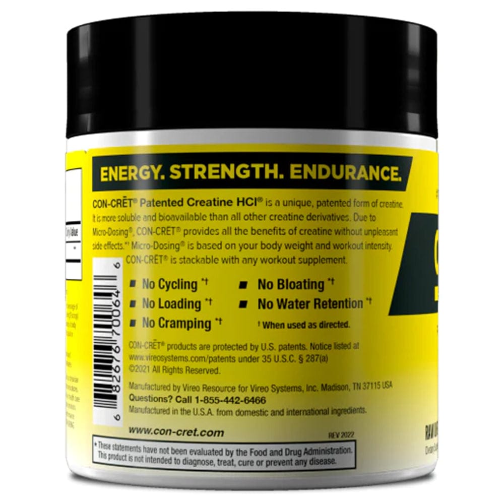 CON-CRET Creatine HCL Powder 64 serve