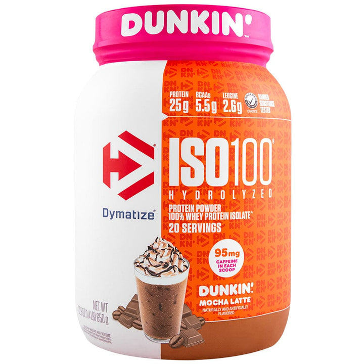 Dymatize ISO 100 Hydrolyzed Protein Isolate | Dunkin Donut Flavors