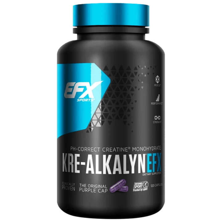 EFX Sports Kre-Alkalyn Creatine 120 caps | How To Take Creatine