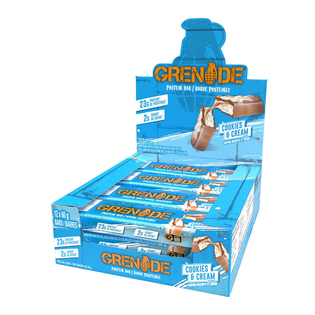 Grenade Protein Bars, 12/box | Best High Protein Bar Supplements