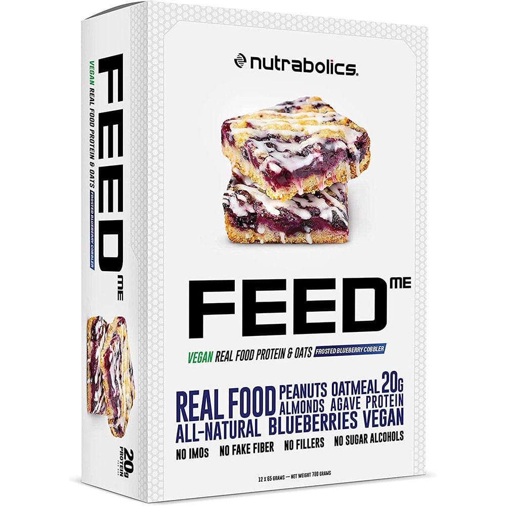 Nutrabolics Feed Me Bars 12/bars | Vegan Plant Based Protein Bars